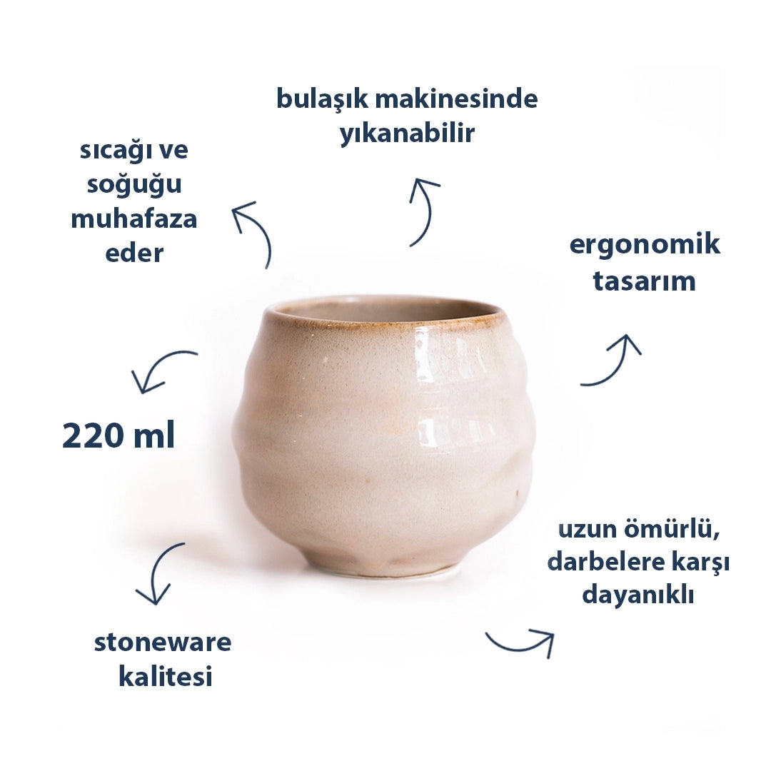 Stoneware Bardak I - Sakin Taş