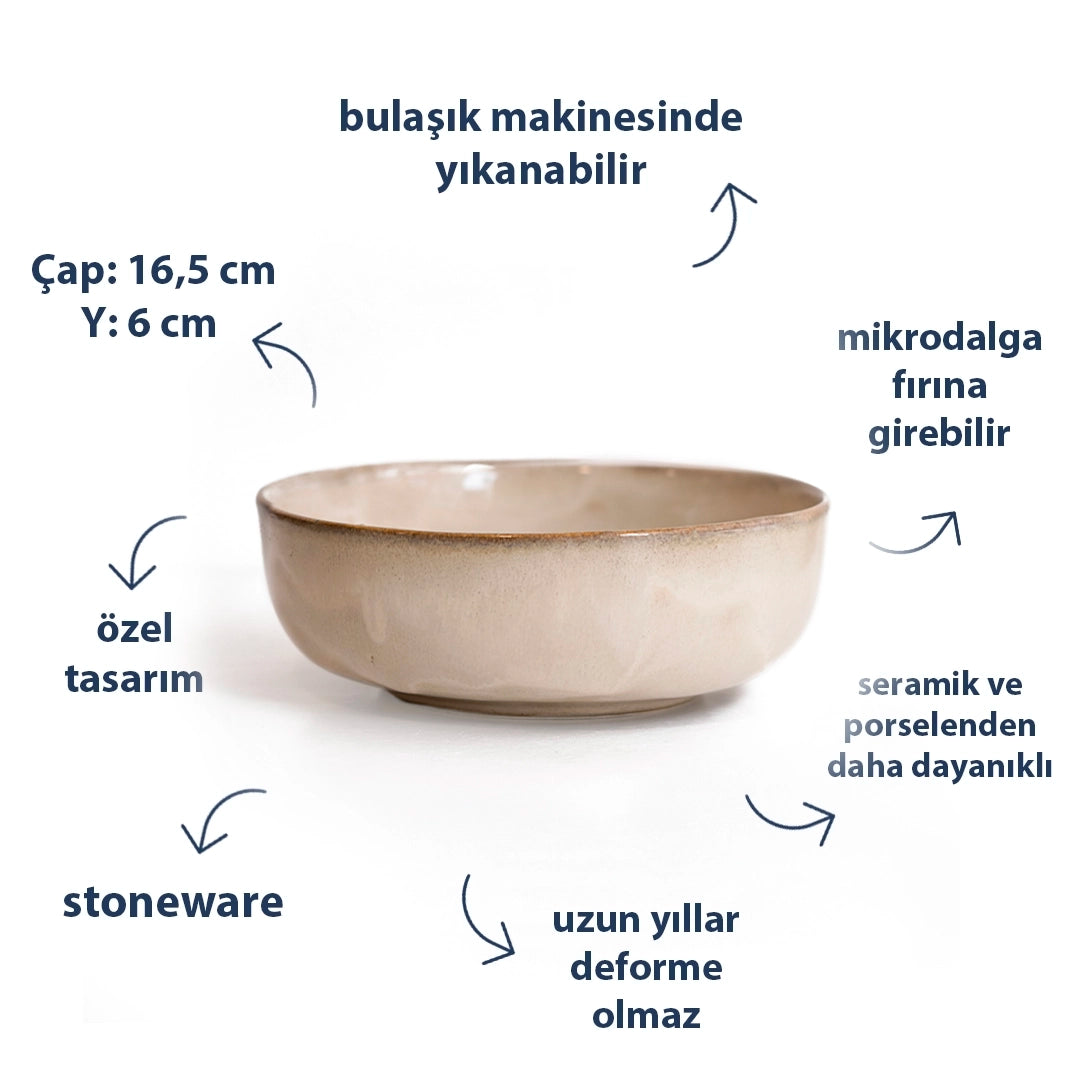 Stoneware Bowl - Sakin Taş