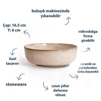 Stoneware Bowl - Sakin Taş