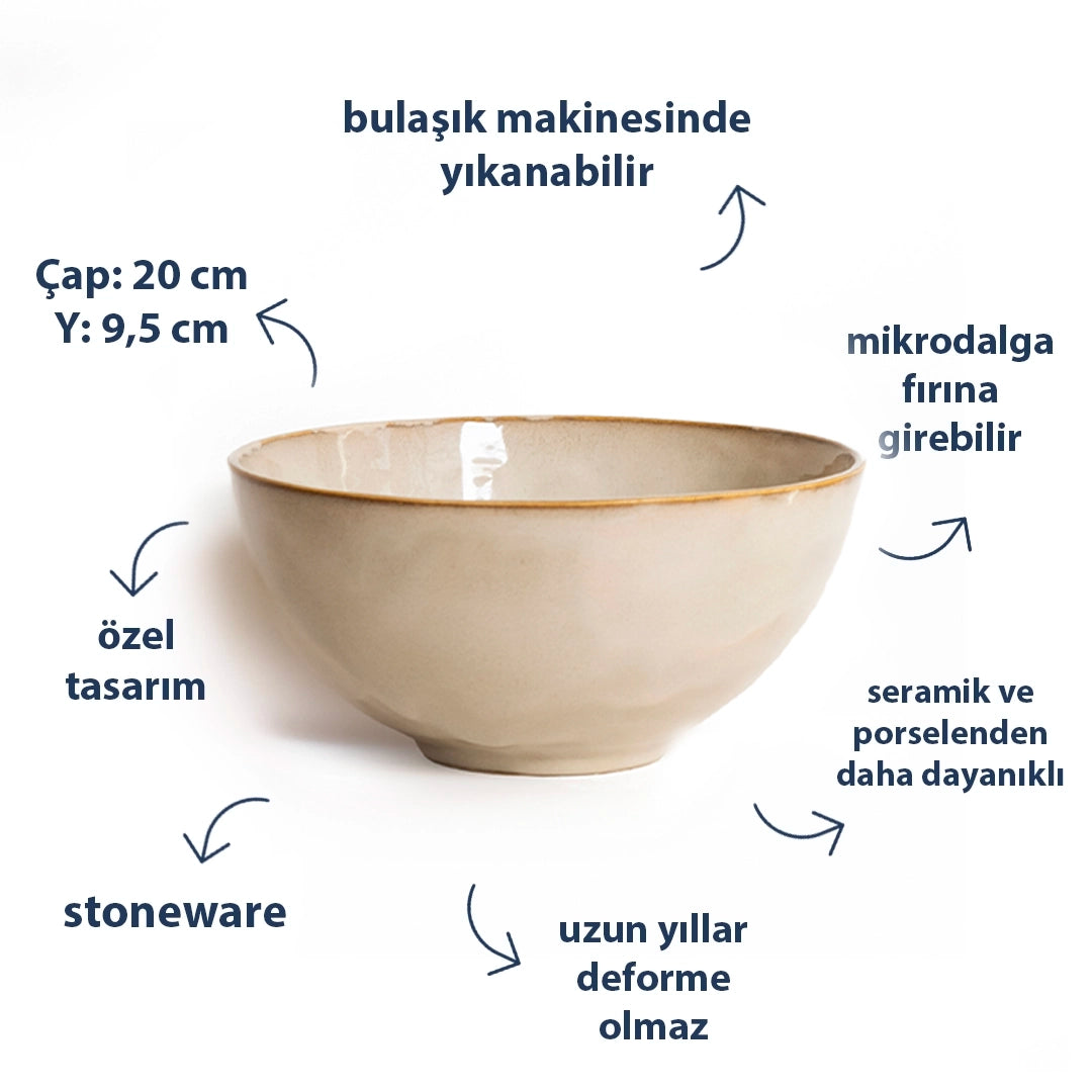 Stoneware Derin Kase - Sakin Taş