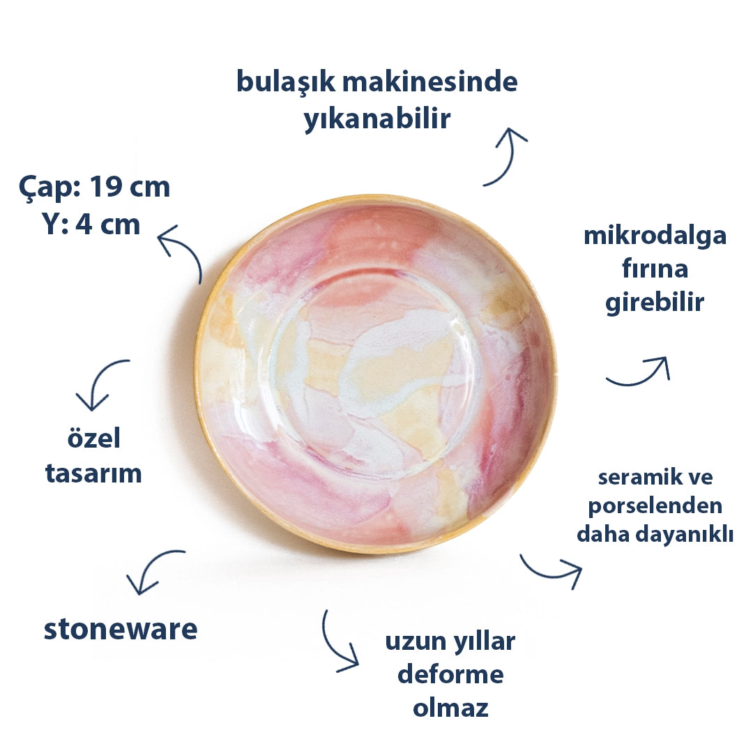 Stoneware Derin Tabak - Müdavim Pembe