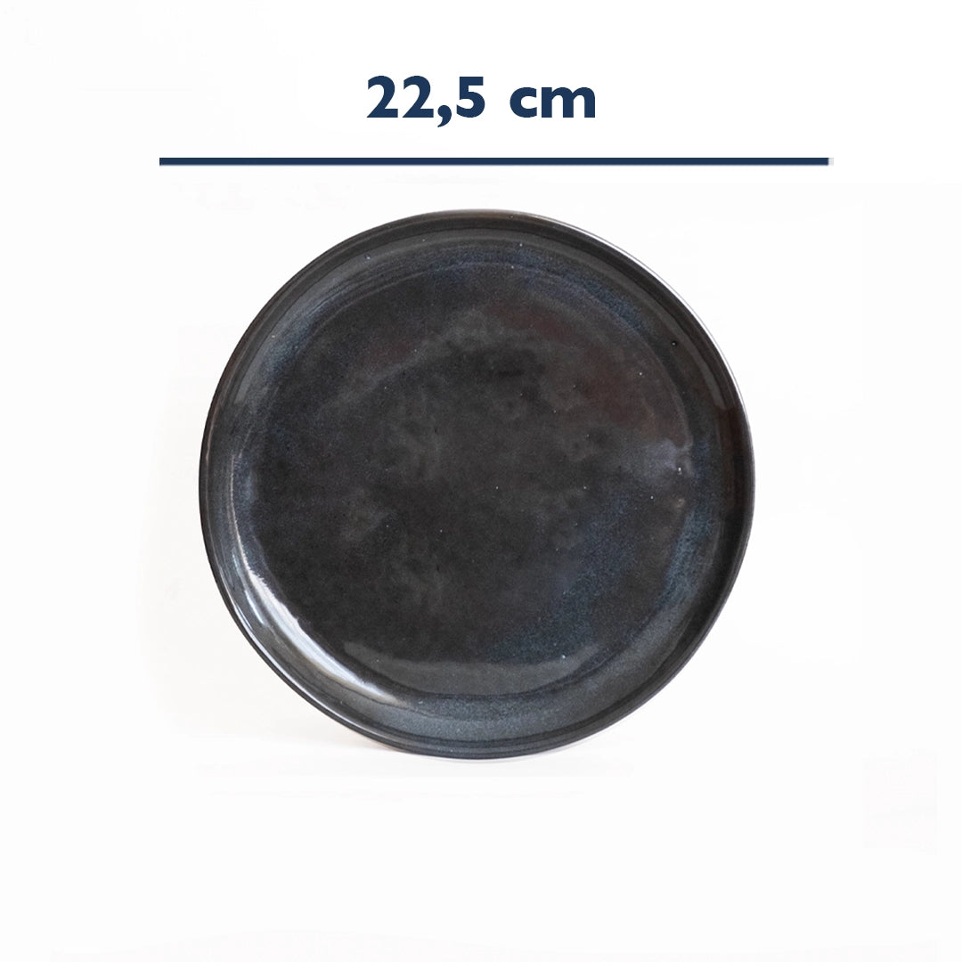 Stoneware Kahvaltı Tabağı - Sakin Gece