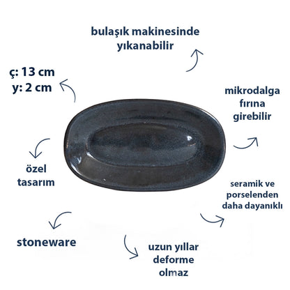 Stoneware Kayık Sosluk - Sakin Gece