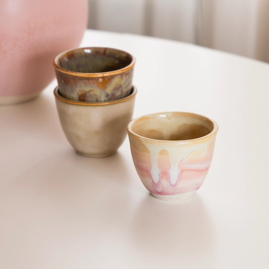 Stoneware Espresso Chawan - Müdavim Pembe