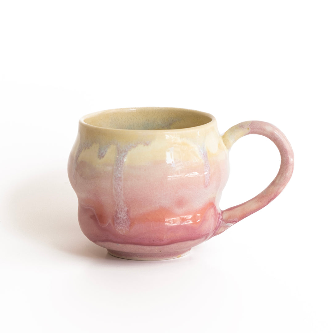 Stoneware Büyük Kupa - Müdavim Pembe