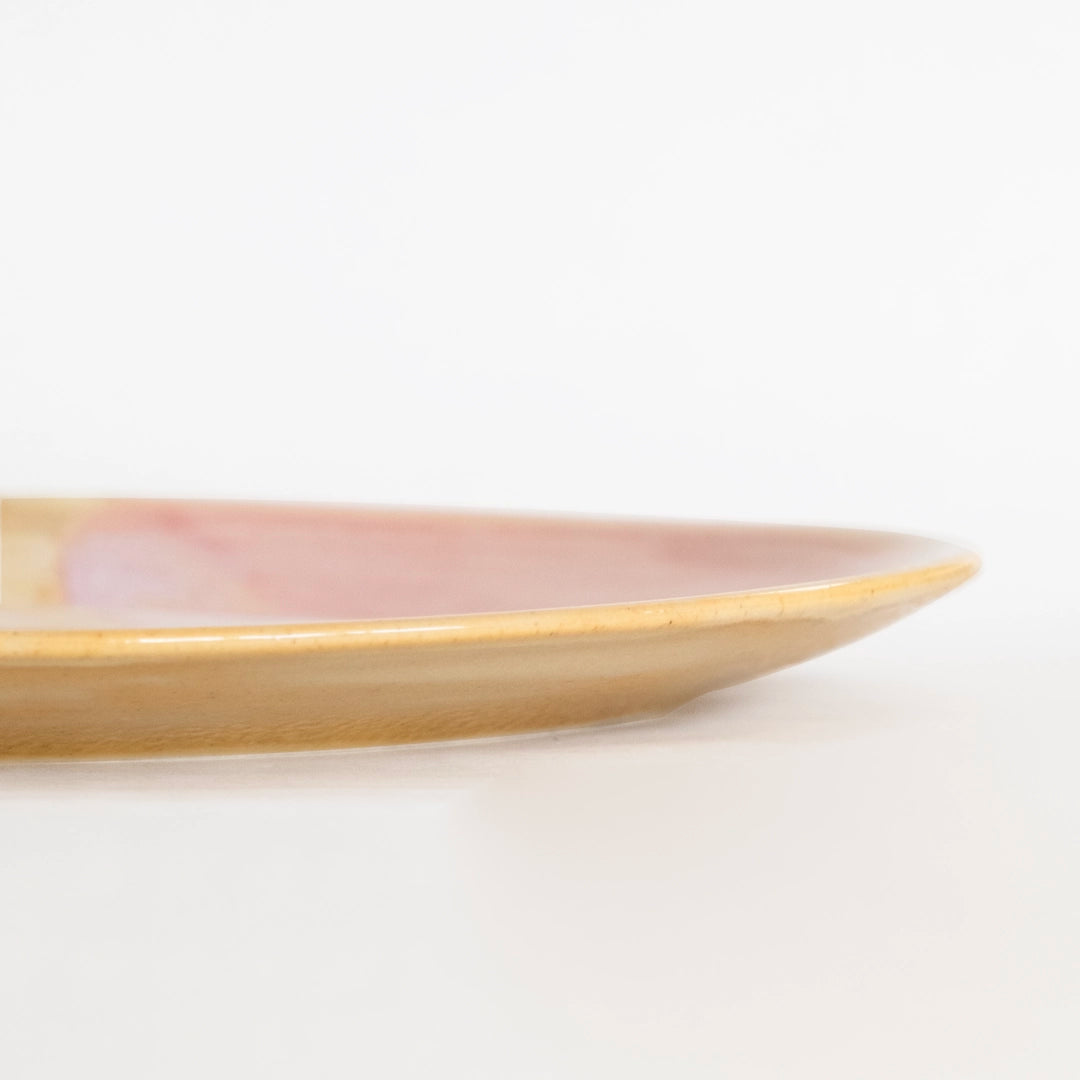 Stoneware Büyük Oval Tabak - Müdavim Pembe