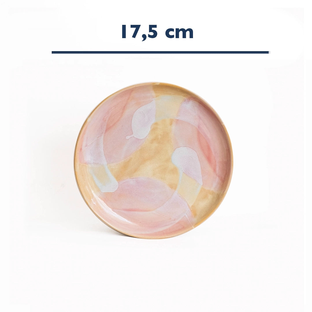 Stoneware Tatlı Tabağı - Müdavim Pembe