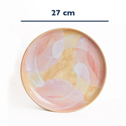 Stoneware Yemek Tabağı - Müdavim Pembe