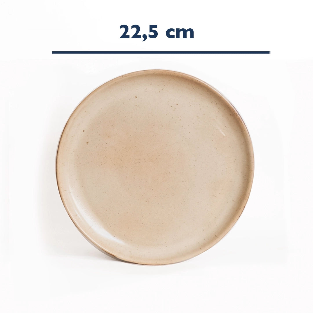 Stoneware Kahvaltı Tabağı - Sakin Taş