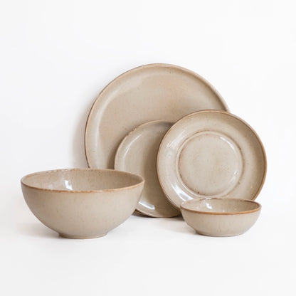 6 Kişilik Stoneware Yemek Takımı - Sakin Taş