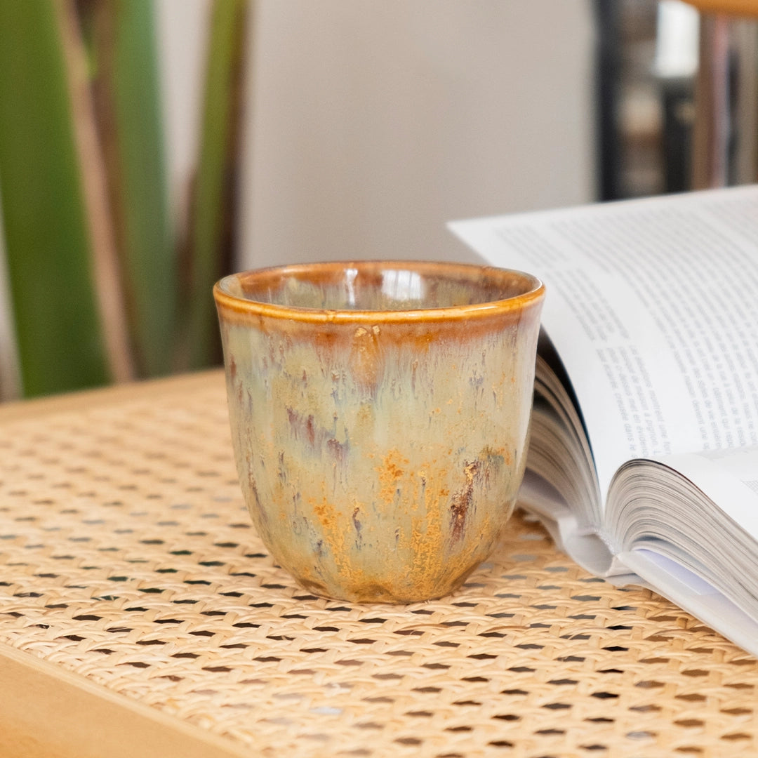 Stoneware Chawan Bardak - Müdavim Yeşil