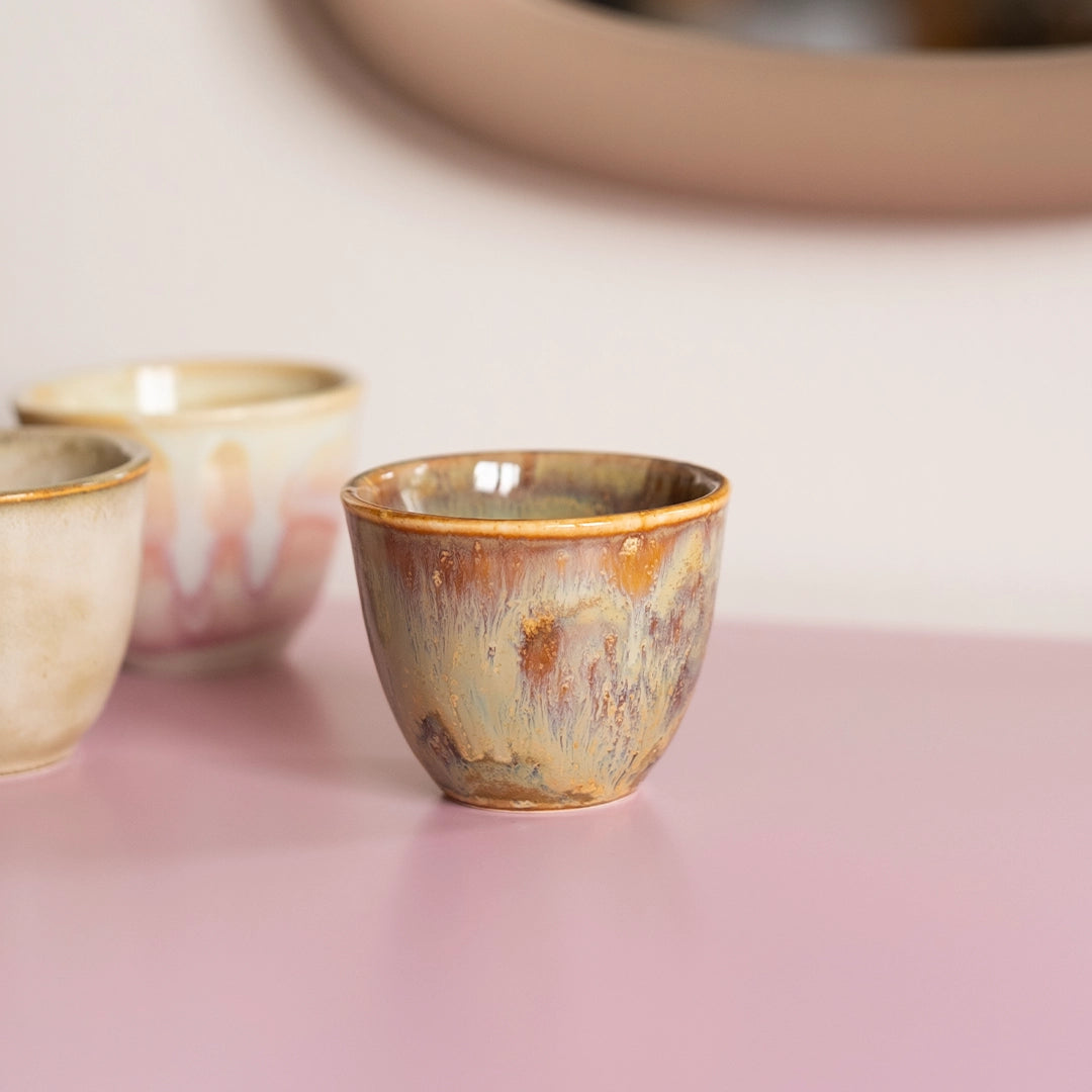 Stoneware Espresso Chawan - Müdavim Yeşil