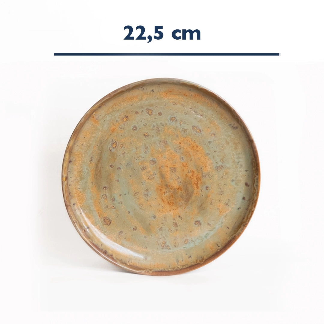 Stoneware Kahvaltı Tabağı - Müdavim Yeşil