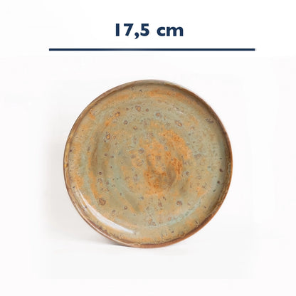 Stoneware Tatlı Tabağı - Müdavim Yeşil