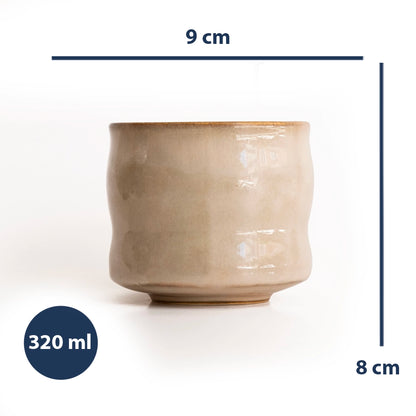 Stoneware Büyük Bardak - Sakin Taş