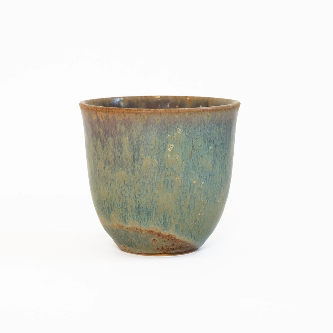 Stoneware Chawan Bardak - Müdavim Yeşil