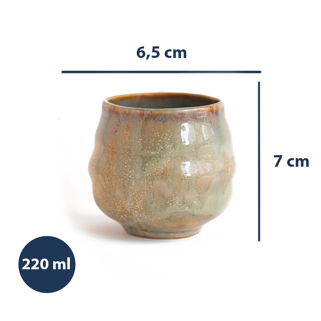 Stoneware Bardak I - Müdavim Yeşil