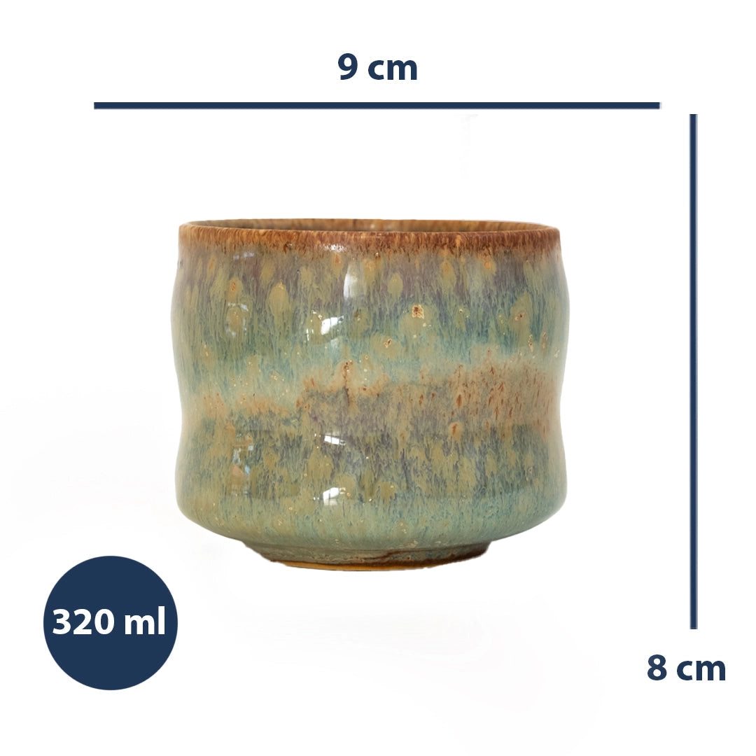 Stoneware Büyük Bardak - Müdavim Yeşil