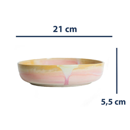 Stoneware Yayvan Bowl - Müdavim Pembe