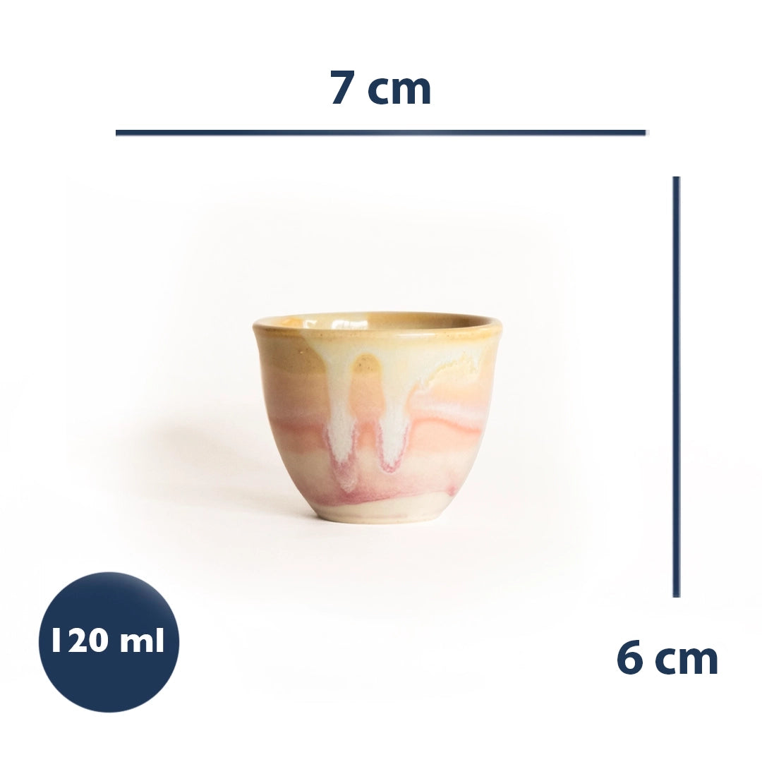 Stoneware Espresso Chawan - Müdavim Pembe