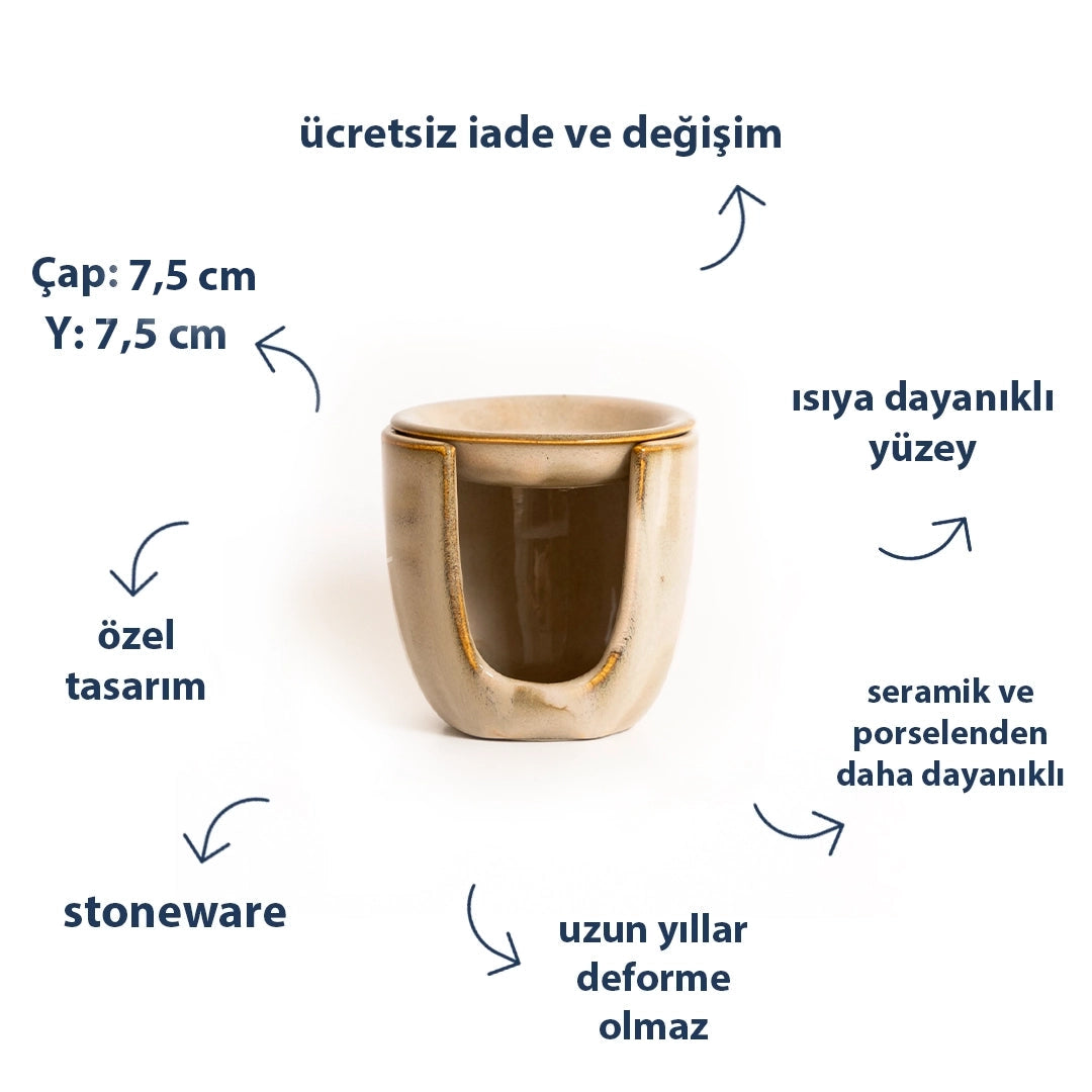 Stoneware Buhurdanlık II - Sakin Taş