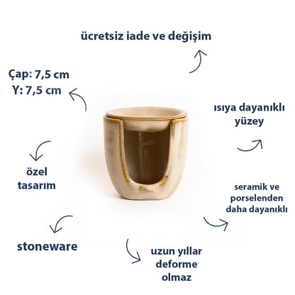 Stoneware Buhurdanlık II - Sakin Taş