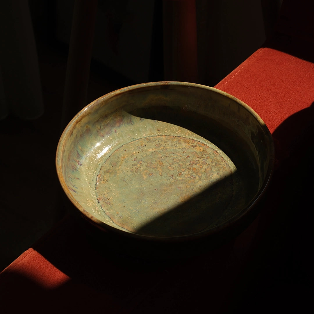 Stoneware Yayvan Bowl - Müdavim Yeşil