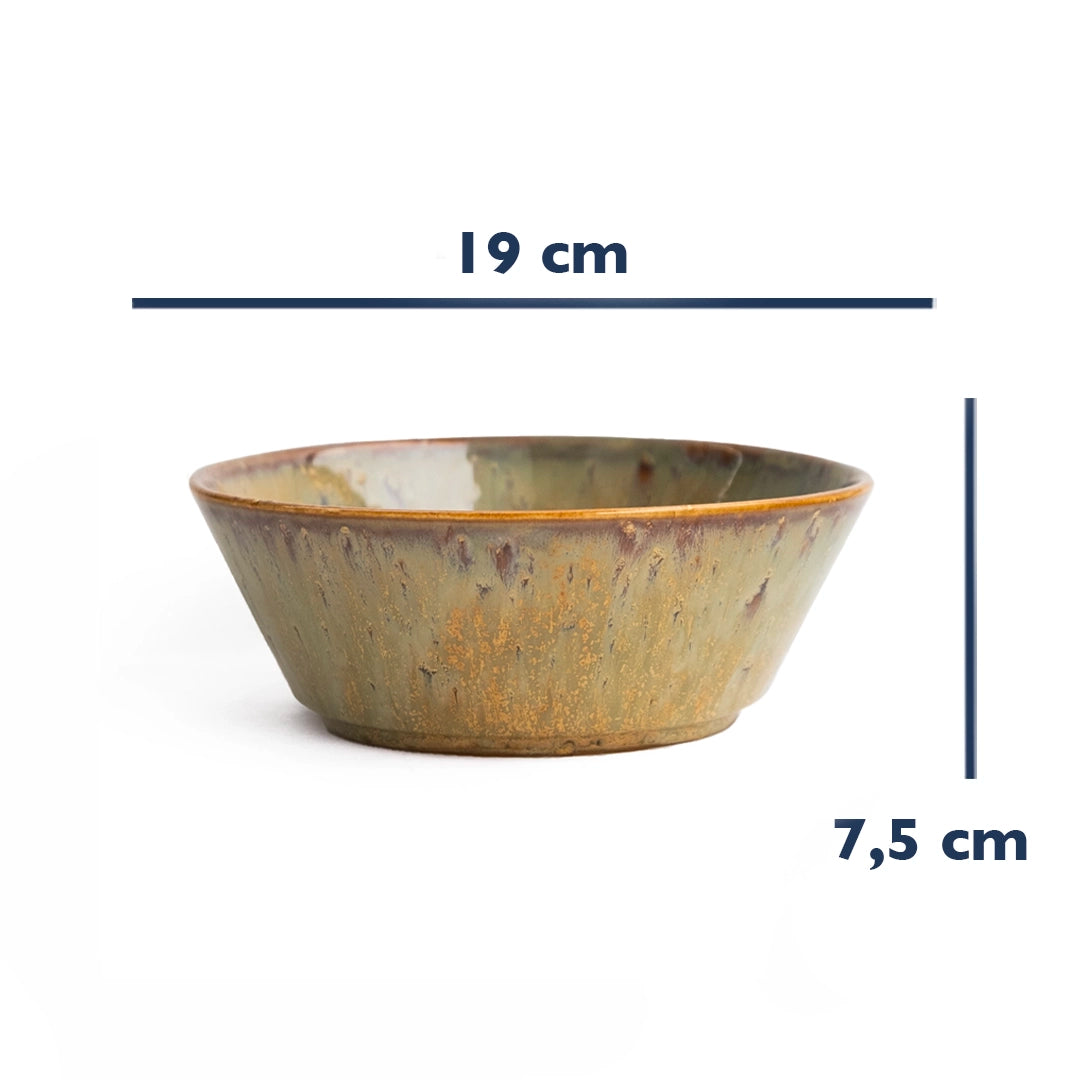 Stoneware Derin Bowl - Müdavim Yeşil