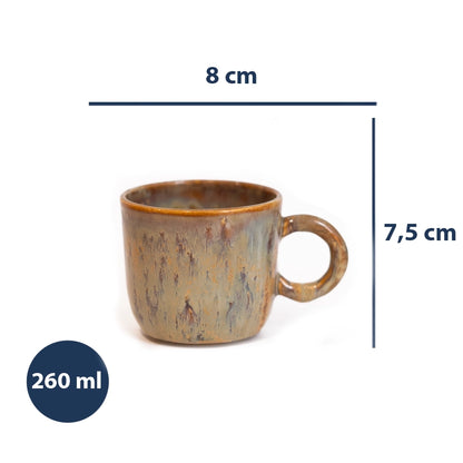 Stoneware Kupa - Müdavim Yeşil