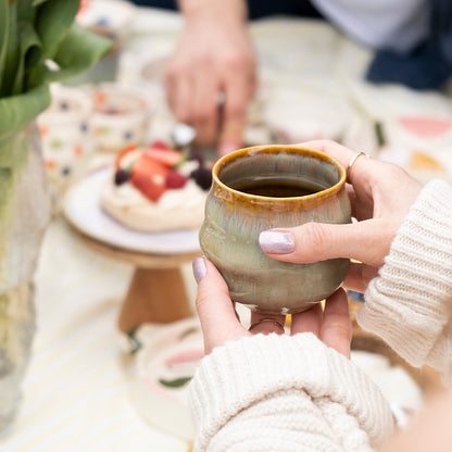 Stoneware Bardak I - Müdavim Yeşil