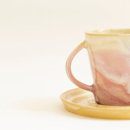 Stoneware Kahve Fincanı - Müdavim Pembe